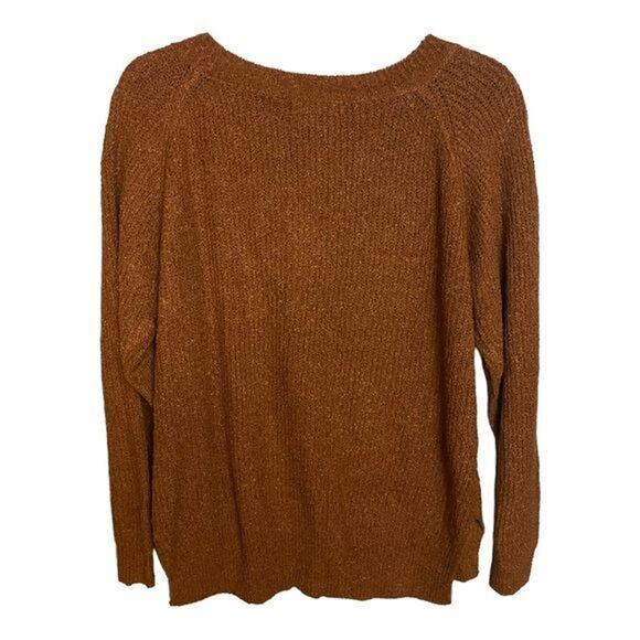 Day‎ to Day Blu Pepper Chocolate Brown V-Neck Sweater Size M NWT - Picture 5 of 8
